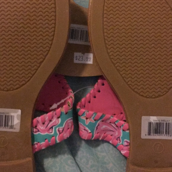 NEW! Simply Southern Brown and Pink Sandals - Picture 7 of 7